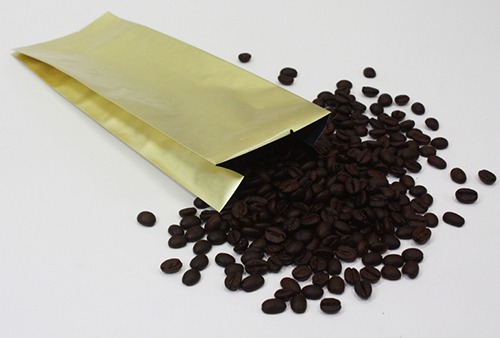 금박 커피봉투[100장/1박스(800장)]사이즈-가로[15cm]세로[40cm]옆면M자[6cm]
